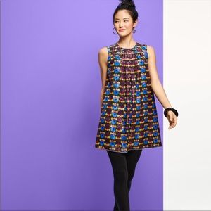 Anna Sui for Target 20th Anniversary Metallic Polka Dot Shift Mini Dress Size XL